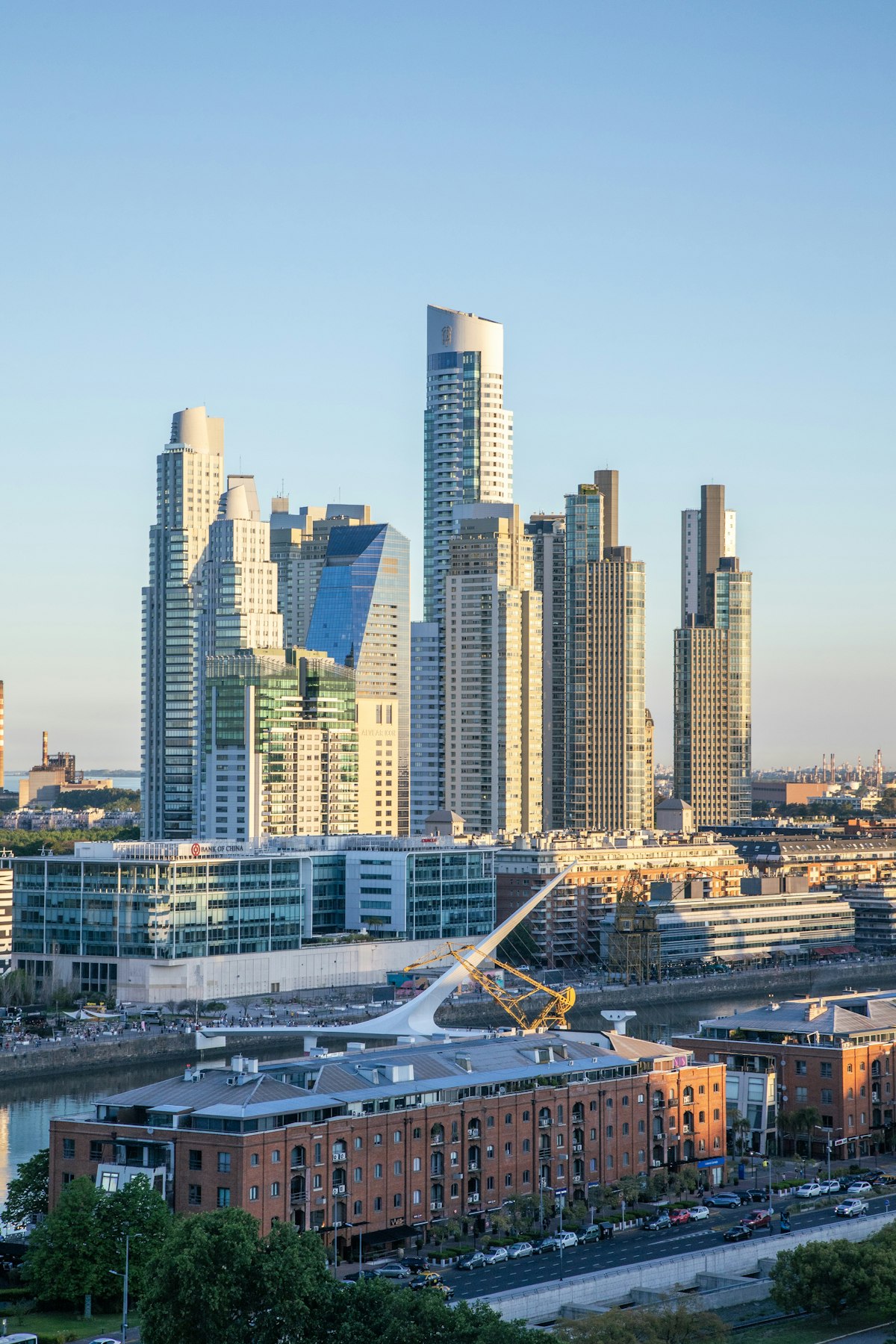 Modern residential buildings in the City of Buenos Aires